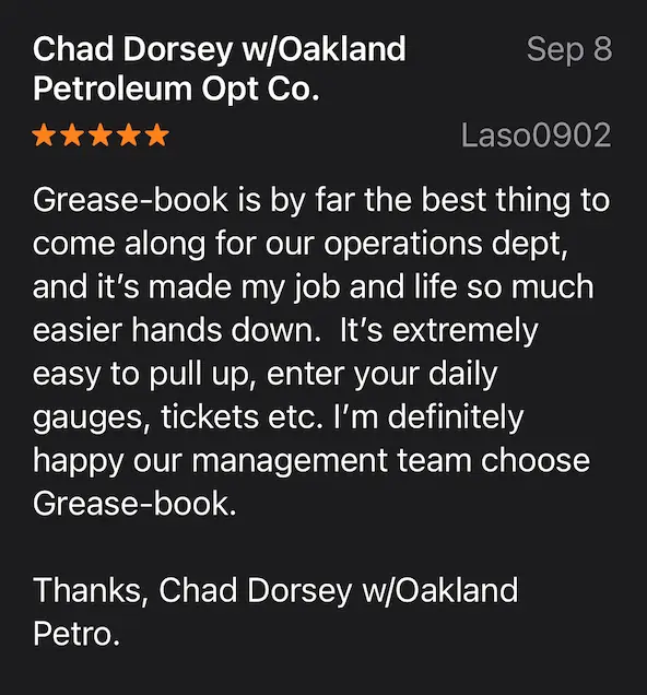 Pumper and operator feedback